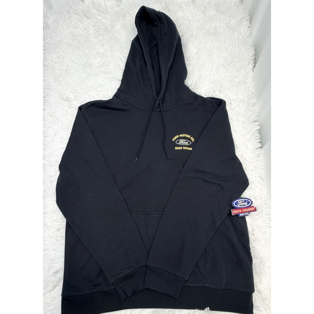 Brixton x Ford Motor Co Built Tough Hoodie Sweatshirt Men's Size XXL New Black